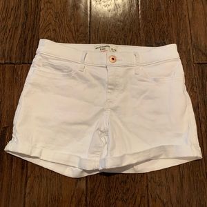 Abercrombie Kids White Midi Shorts